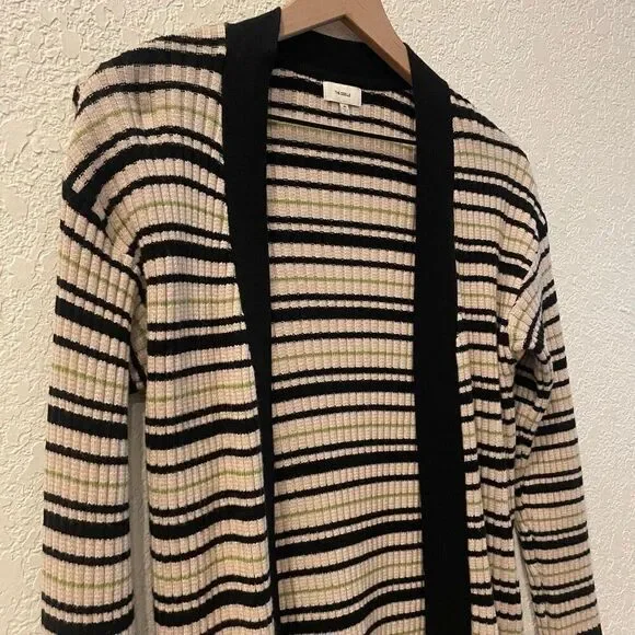 The Odells Felicity Overcoat Striped Duster Cardigan Sweater Size XS - Picture 4 of 9